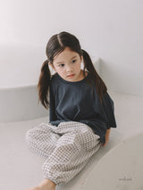 ［melmel］Strong twist 3/4 sleeve tee