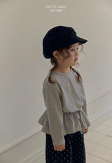 ［LINDO］Stripe shirring tops