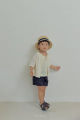 ［The beige］Banded short pants