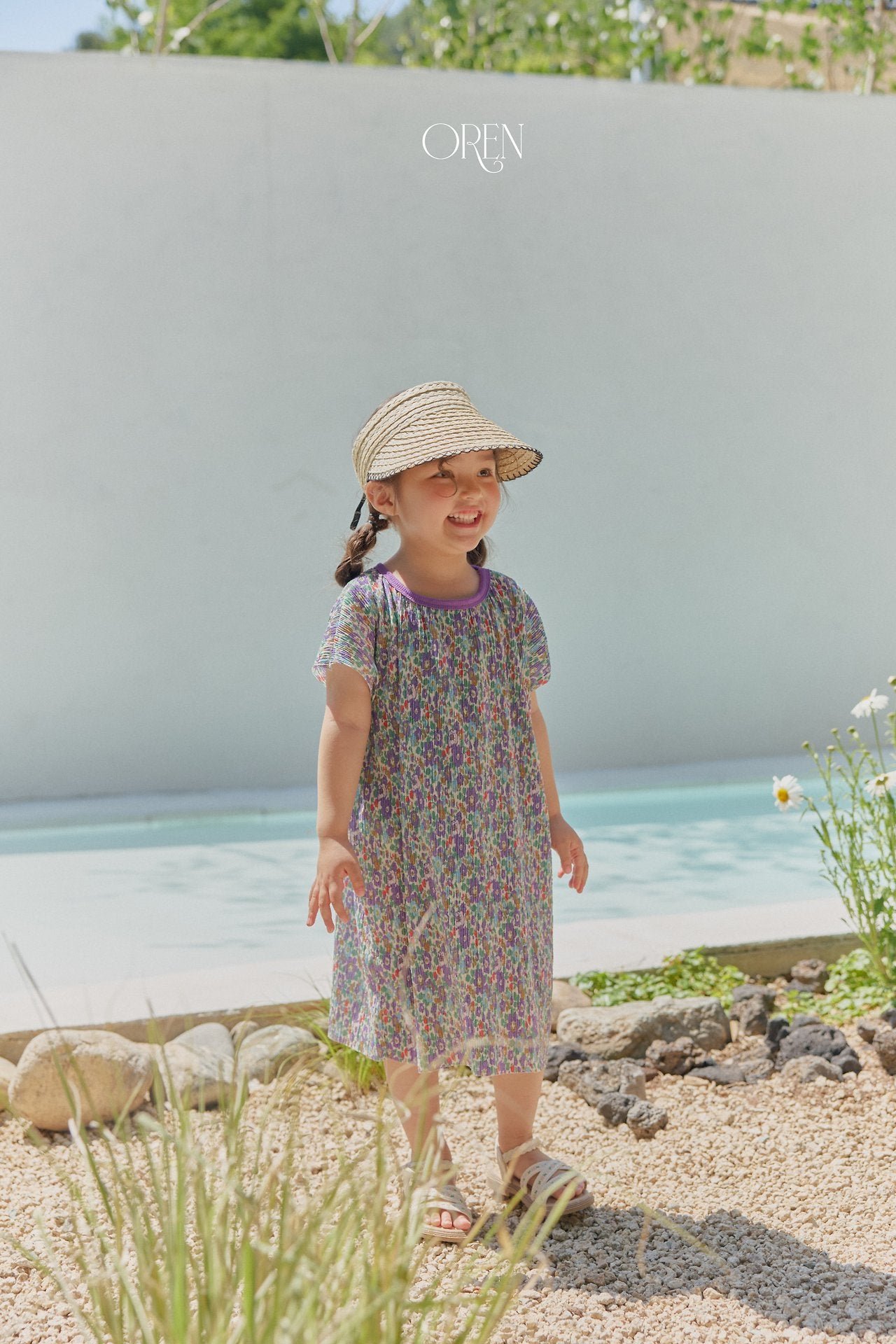 ［OREN］Rozy pleats one-piece