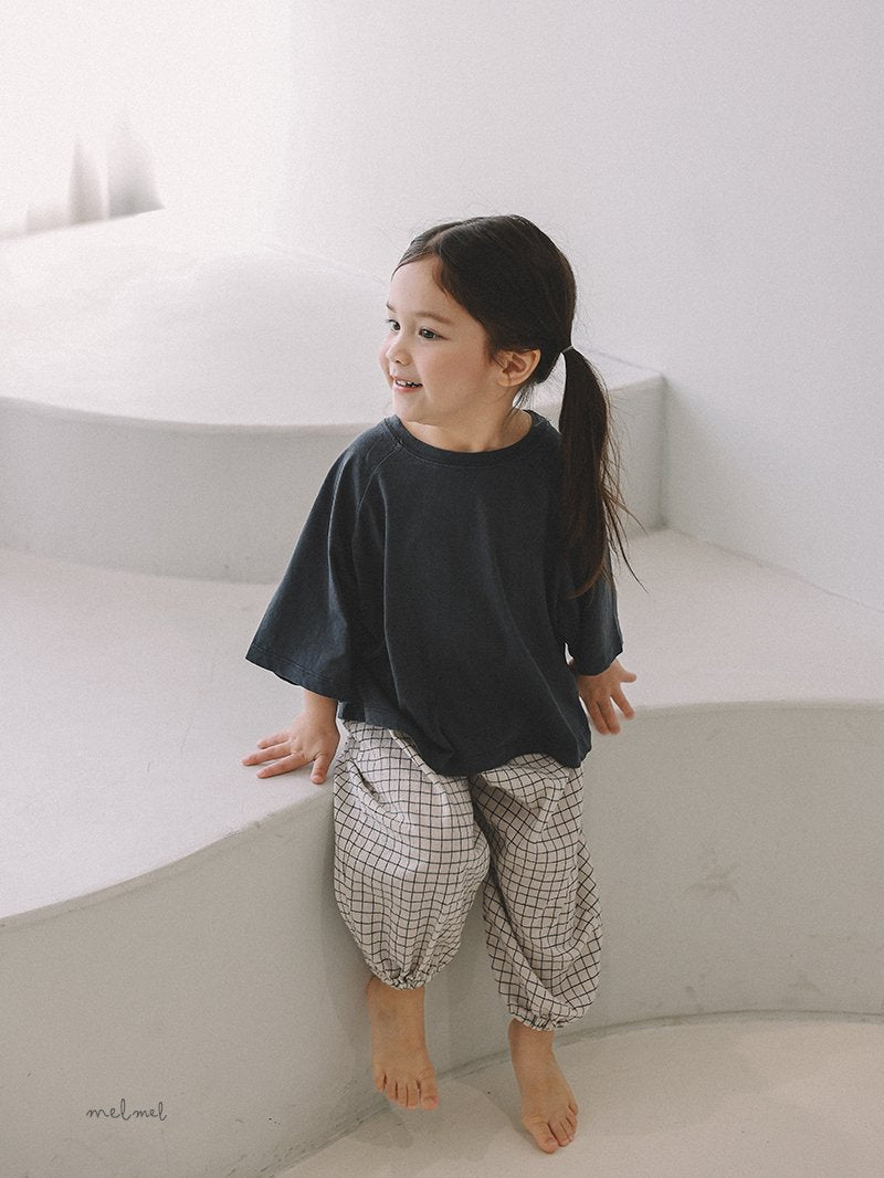 ［melmel］Strong twist 3/4 sleeve tee