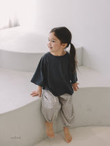 ［melmel］Strong twist 3/4 sleeve tee