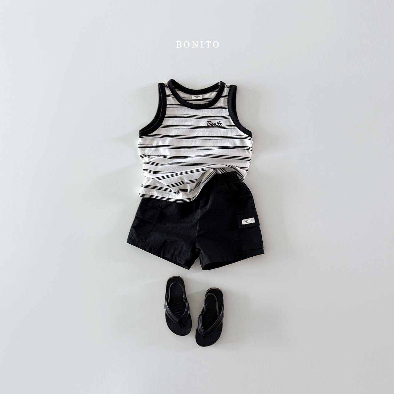 ［Bonito］Double stripe sleeveless