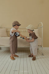 ［The beige］Binding overalls