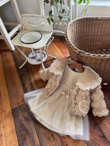 ［marron］Cherry shasha dress