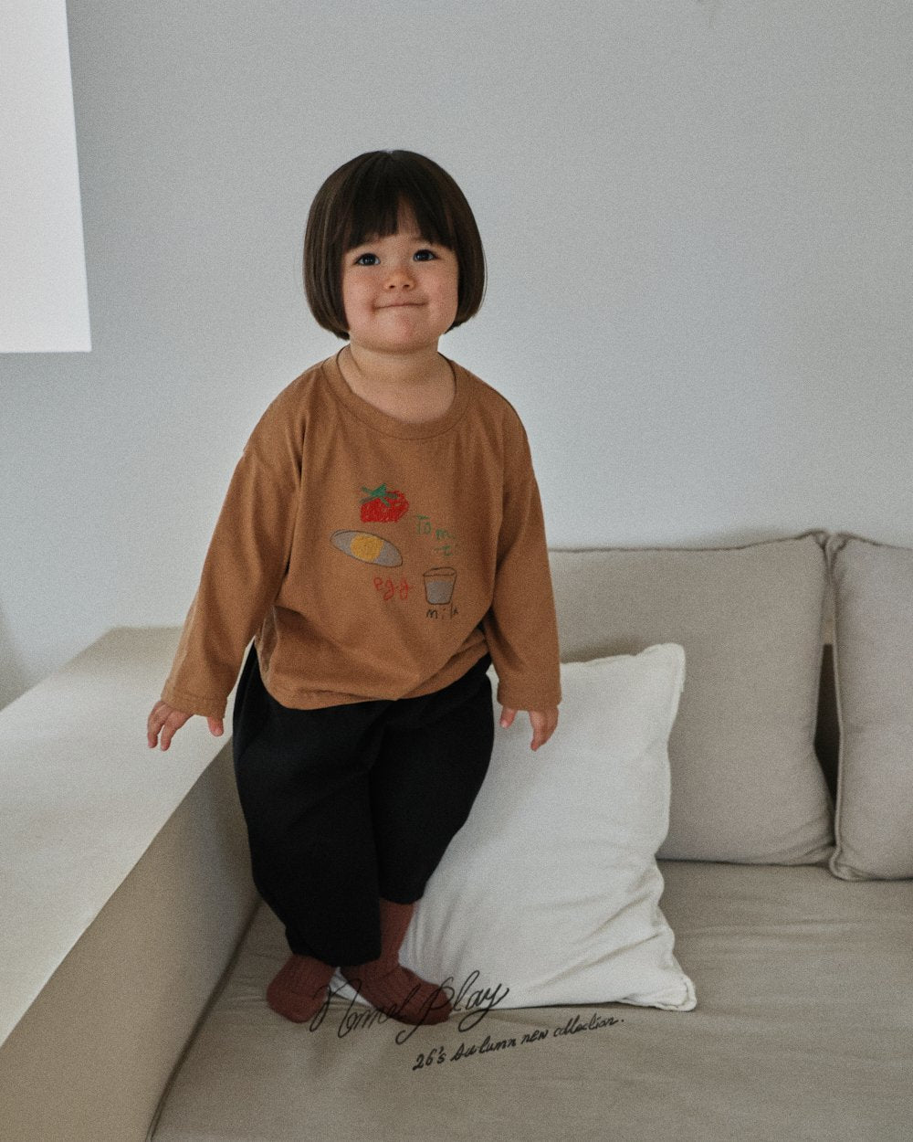［normalplay］Egg Long Sleeve Tee