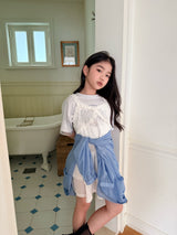 ［comma］Lace cancan one-piece