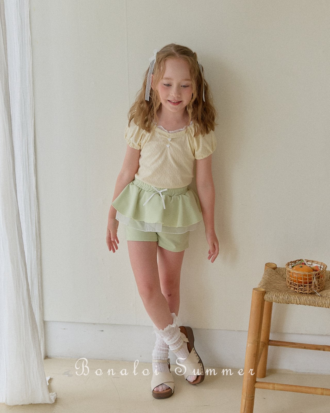 ［Bonaloi］Eve frill pants