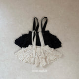 ［mimi market］Sion crinkle suspender skirt