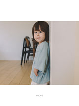 ［melmel］Strong twist 3/4 sleeve tee