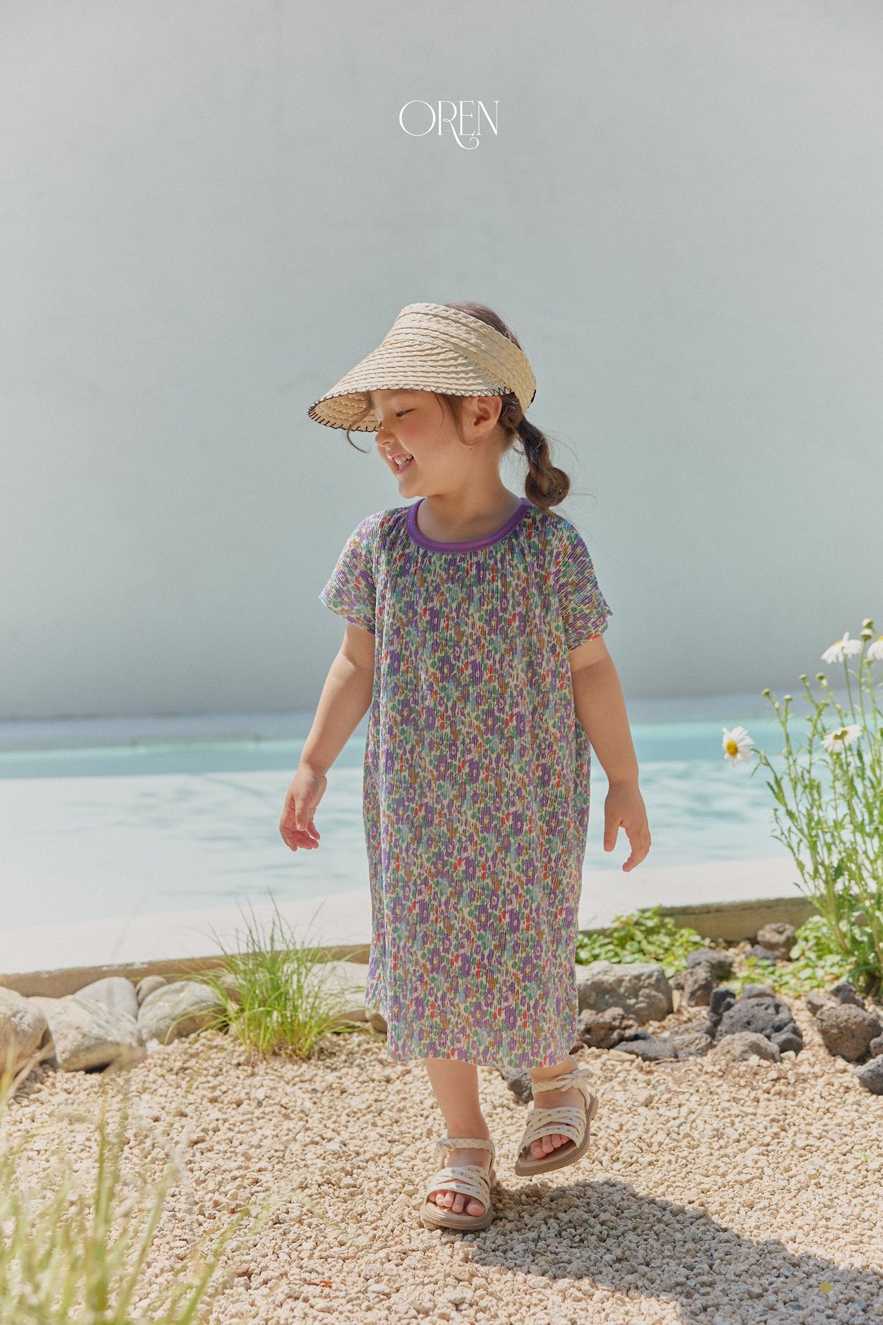 ［OREN］Rozy pleats one-piece