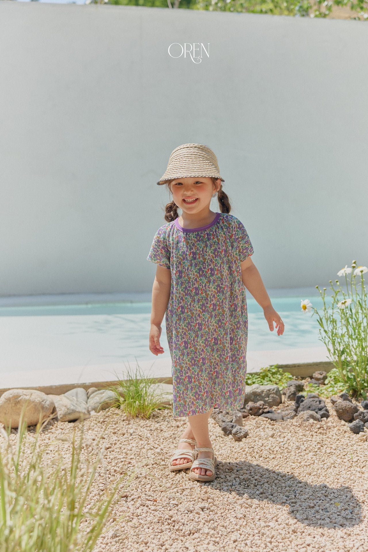 ［OREN］Rozy pleats one-piece