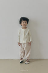 ［The beige］Dot Frill Pants