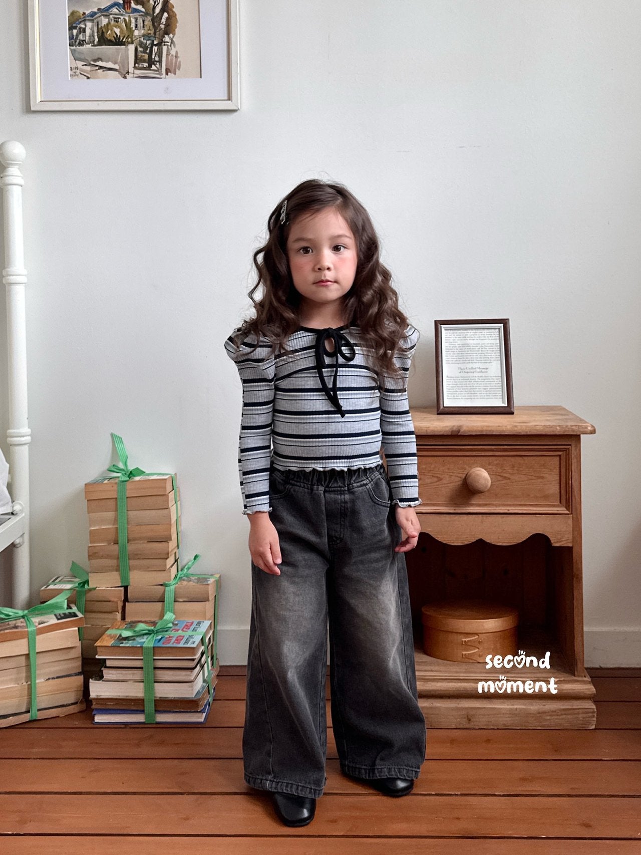 ［second moment］Muse denim pants