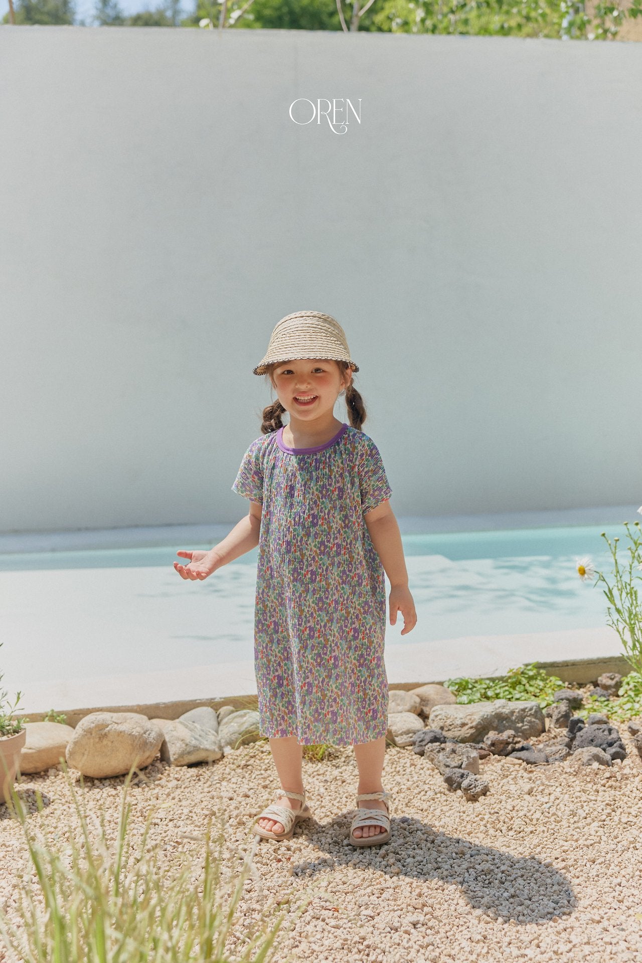 ［OREN］Rozy pleats one-piece
