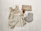 ［valubebe］Lace layered apron skirt (baby)
