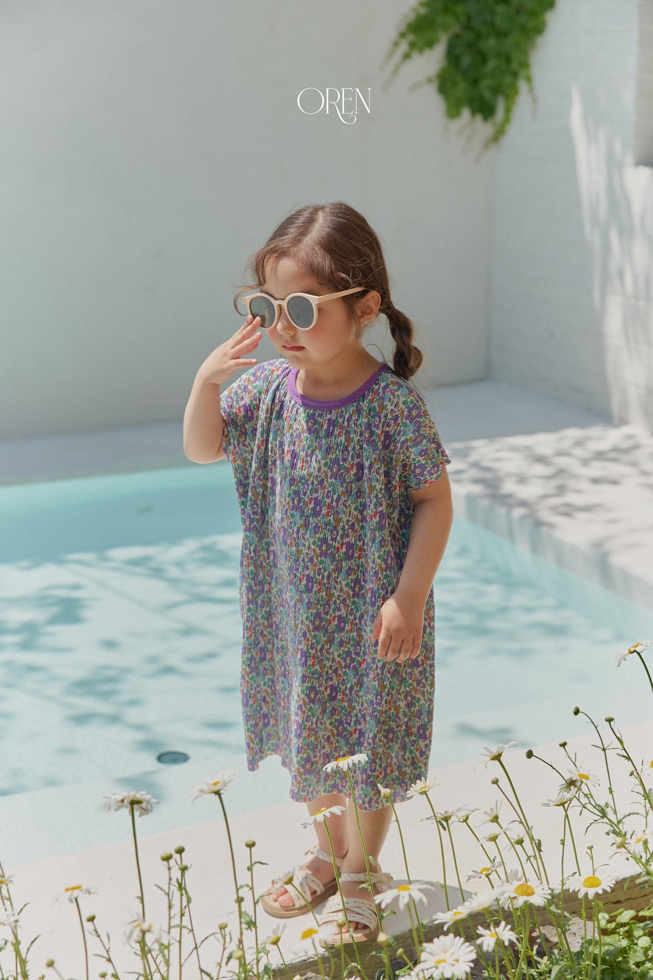 ［OREN］Rozy pleats one-piece