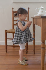 ［bebenine］Check frill blouse