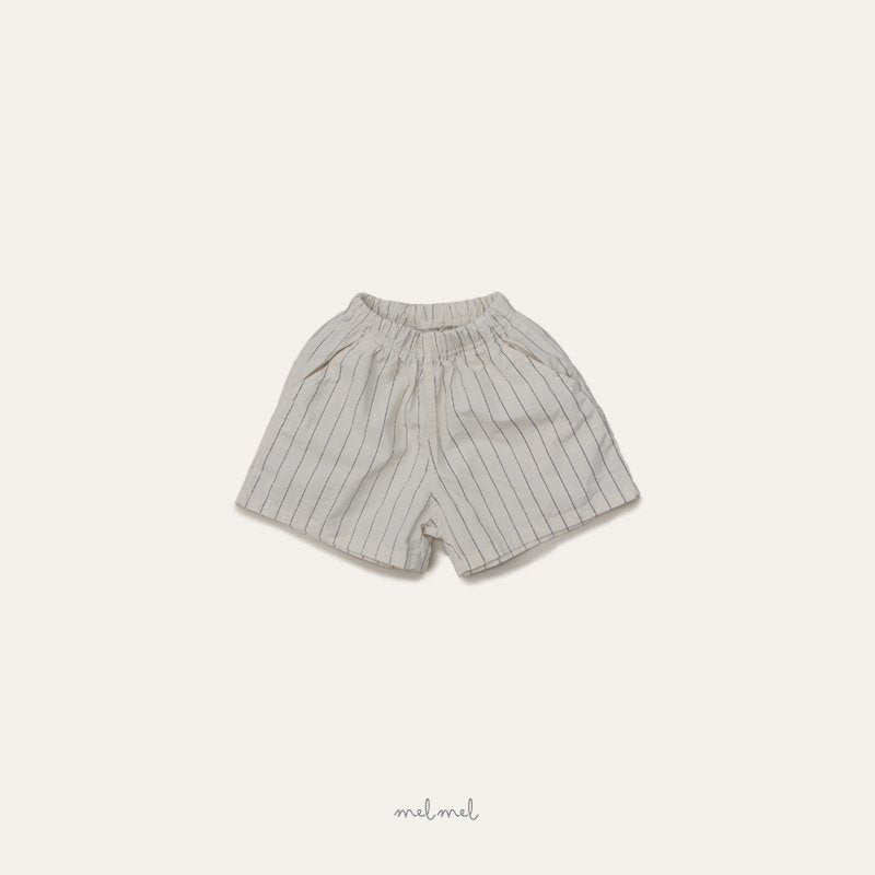 ［melmel］Stripe short pants