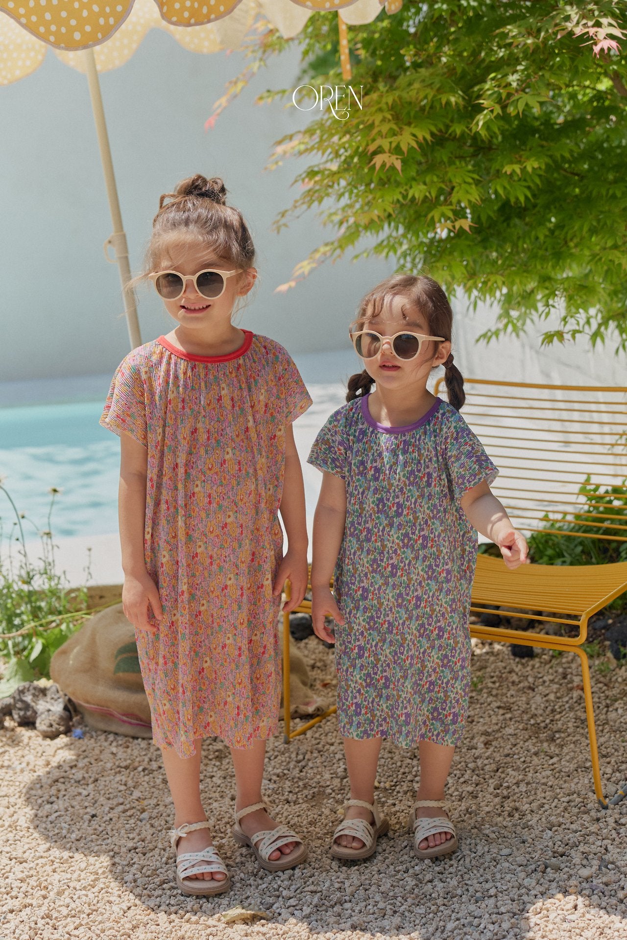 ［OREN］Rozy pleats one-piece