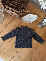 ［marron］Ribbon mellow neck tops