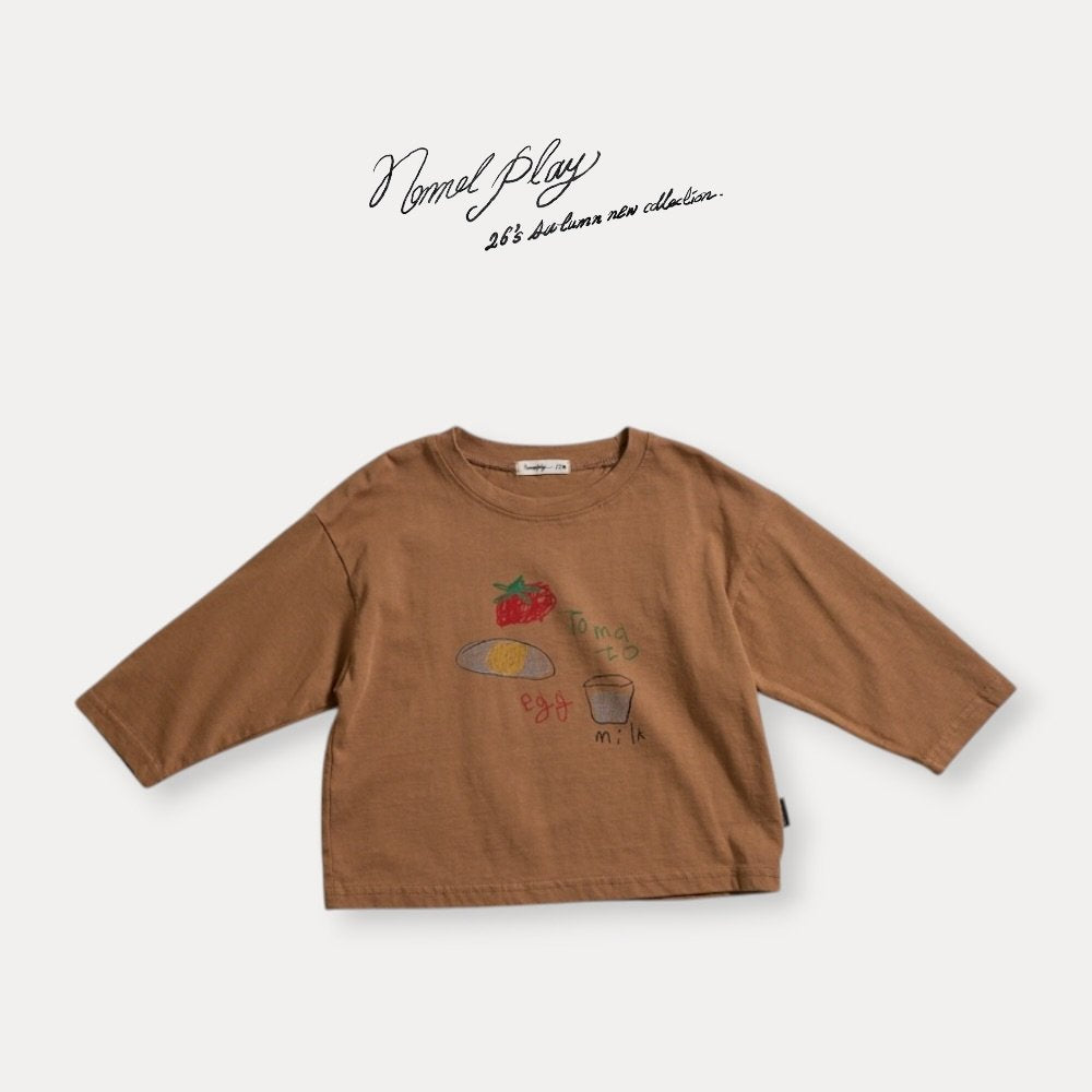 ［normalplay］Egg Long Sleeve Tee