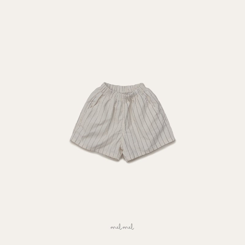 ［melmel］Stripe short pants