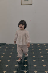 ［The beige］Dot Frill Pants