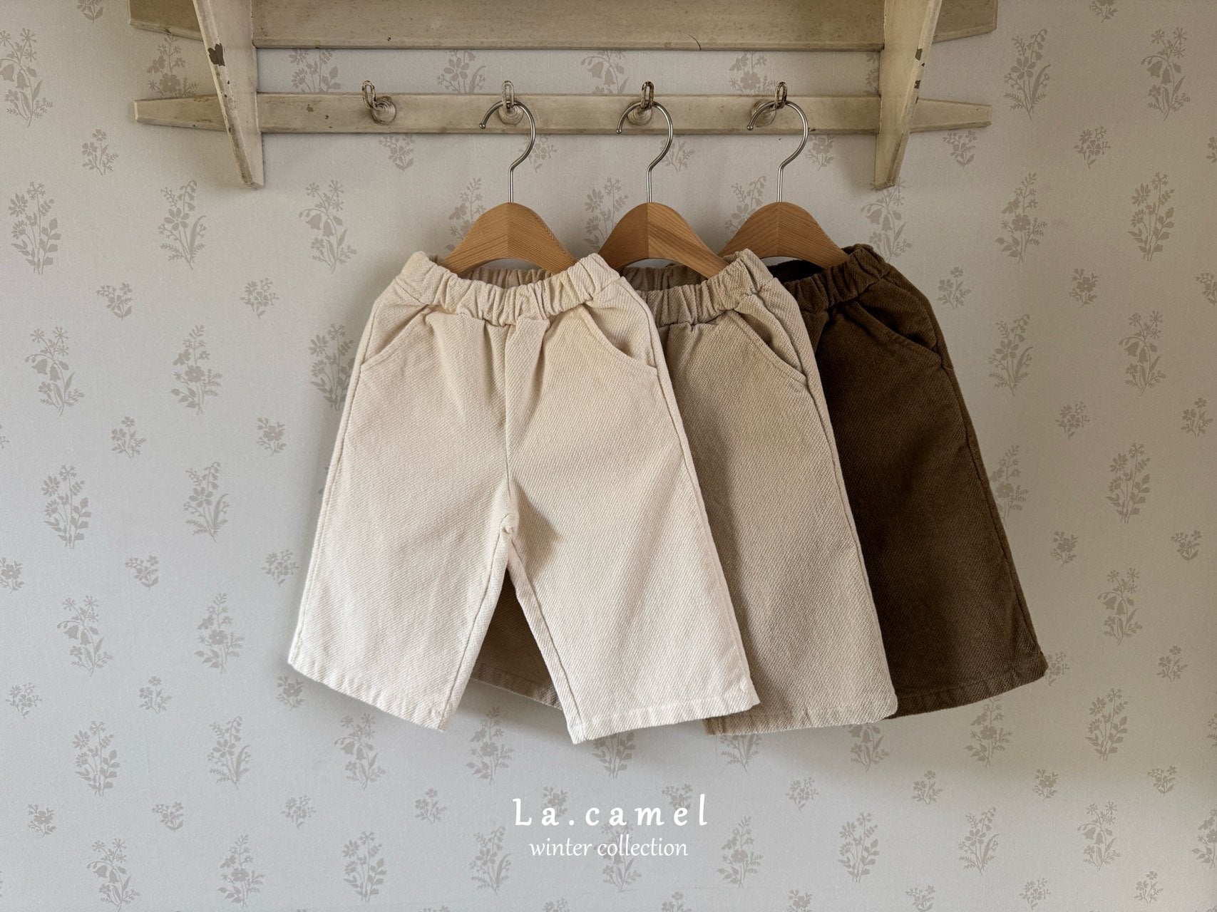 ［La.camel］Obe corduroy span pants