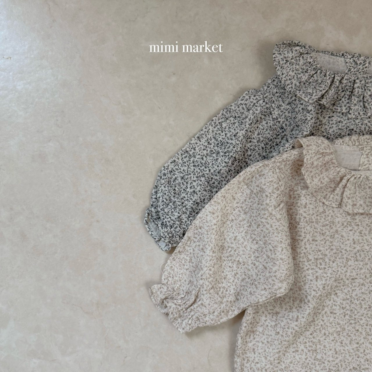 ［mimi market］Flour color blouse
