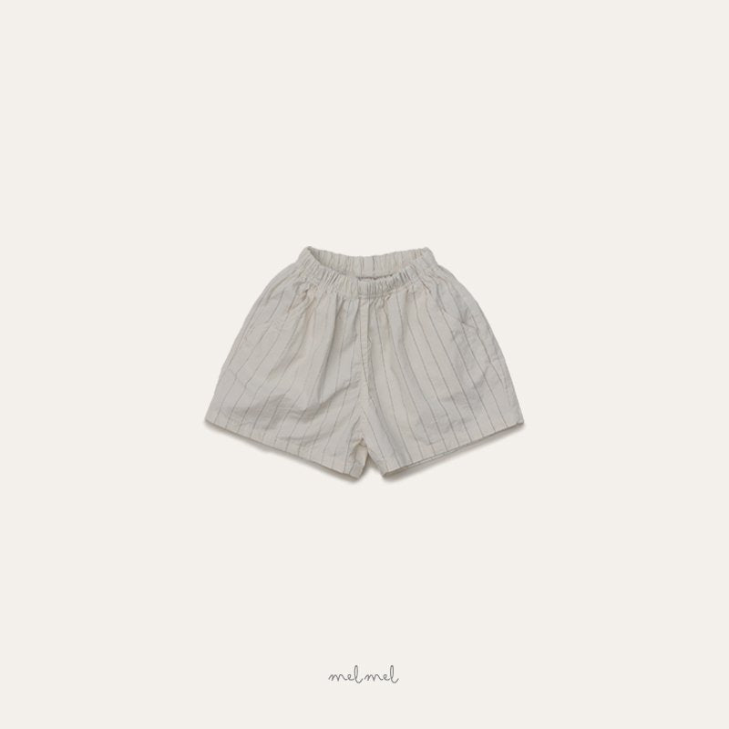 ［melmel］Stripe short pants