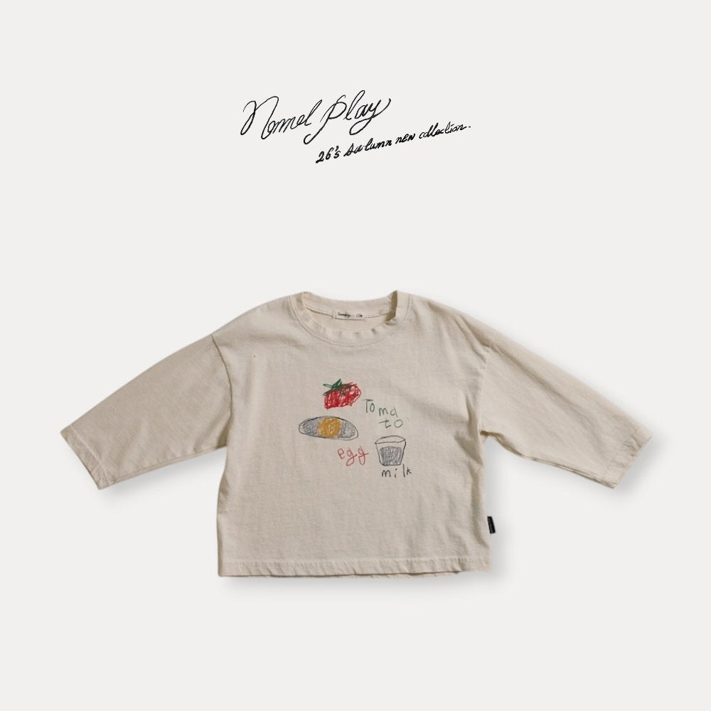 ［normalplay］Egg Long Sleeve Tee