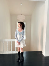 ［comma］Lace cancan one-piece