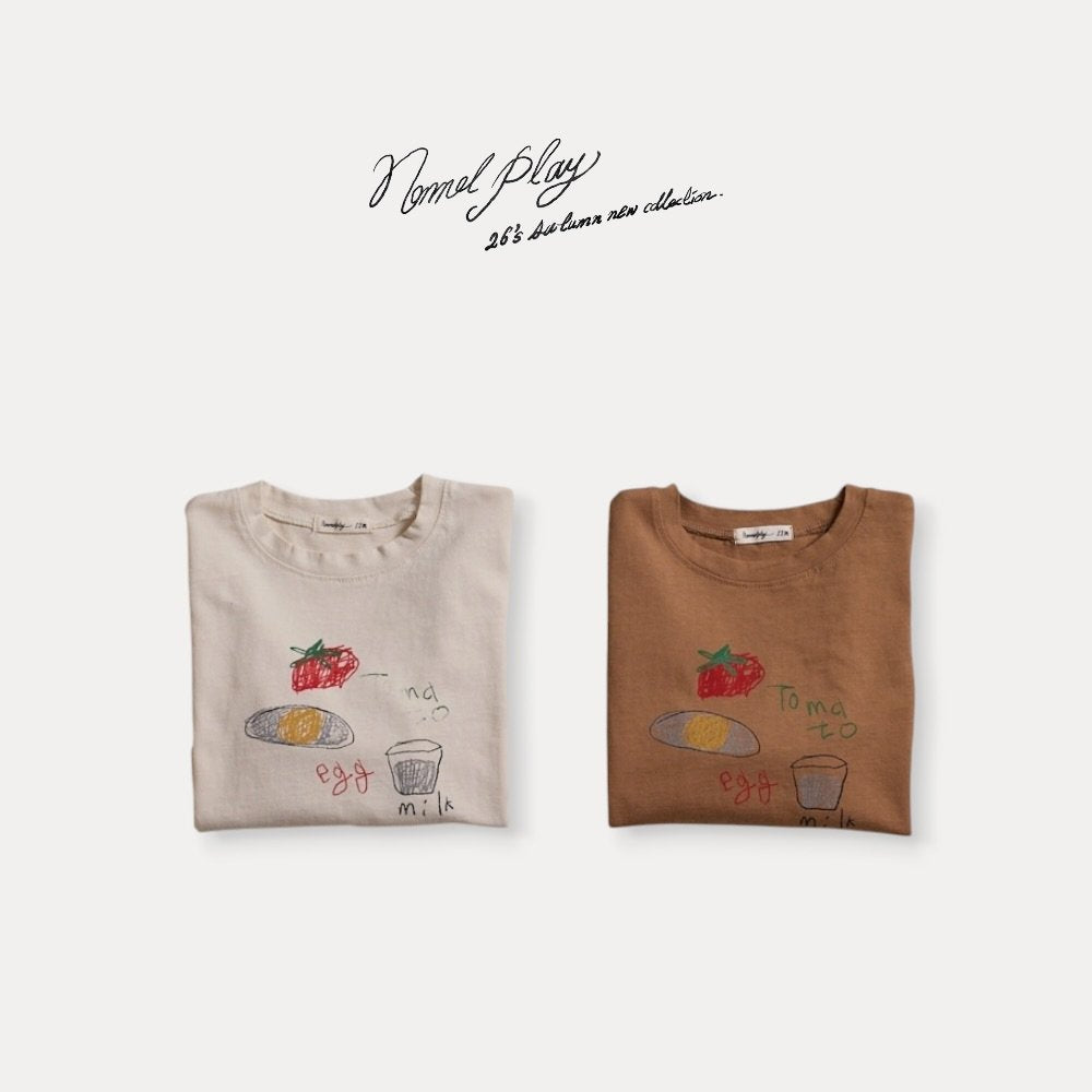 ［normalplay］Egg Long Sleeve Tee