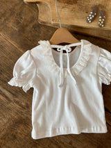 ［Anne shirley］Joy eyelet puff tops