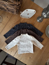 ［marron］Ribbon mellow neck tops