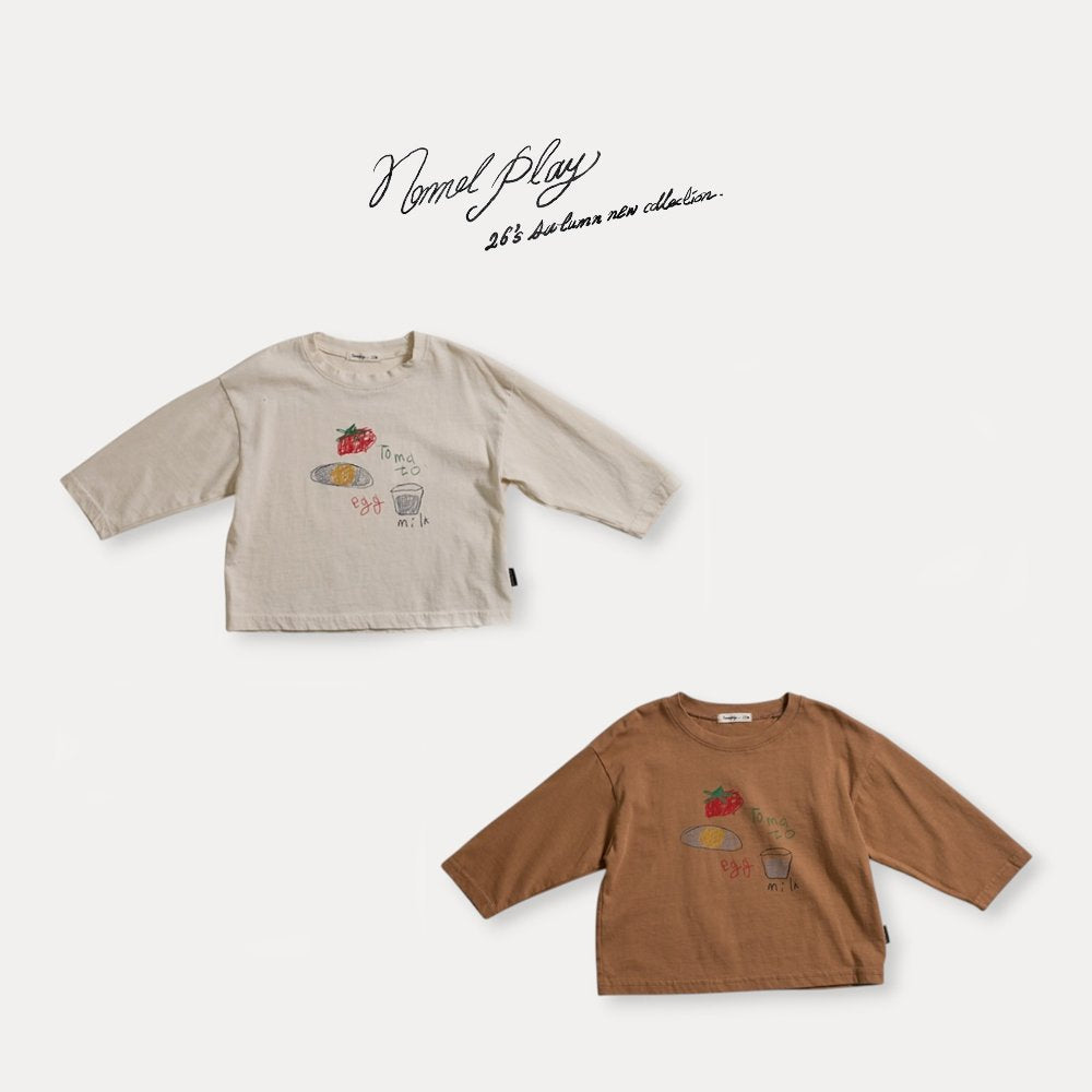 ［normalplay］Egg Long Sleeve Tee