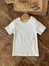 ［Anne shirley］Flat basic button tee