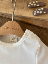［Anne shirley］Flat basic button tee