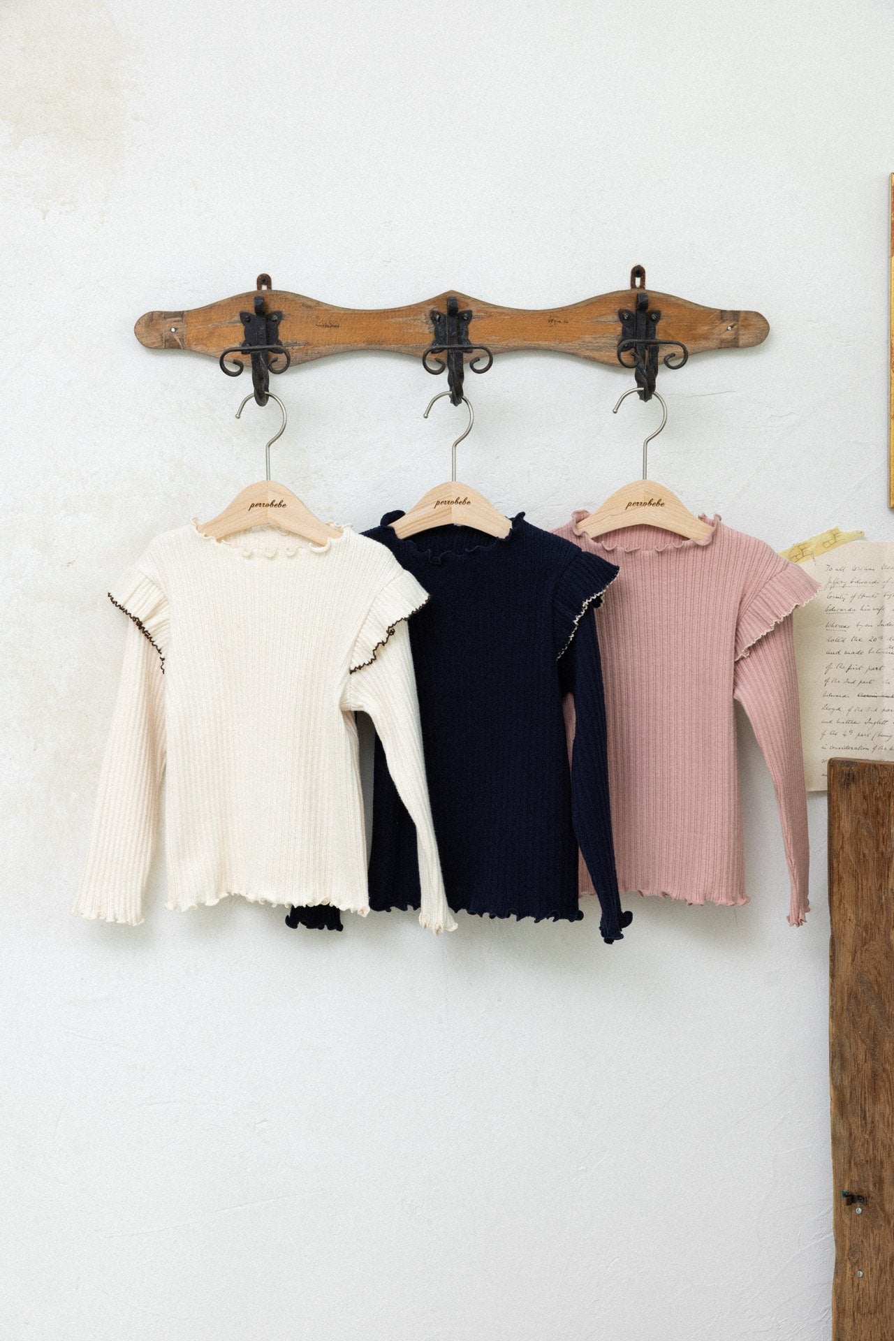 ［perrobebe］Mary frill tops