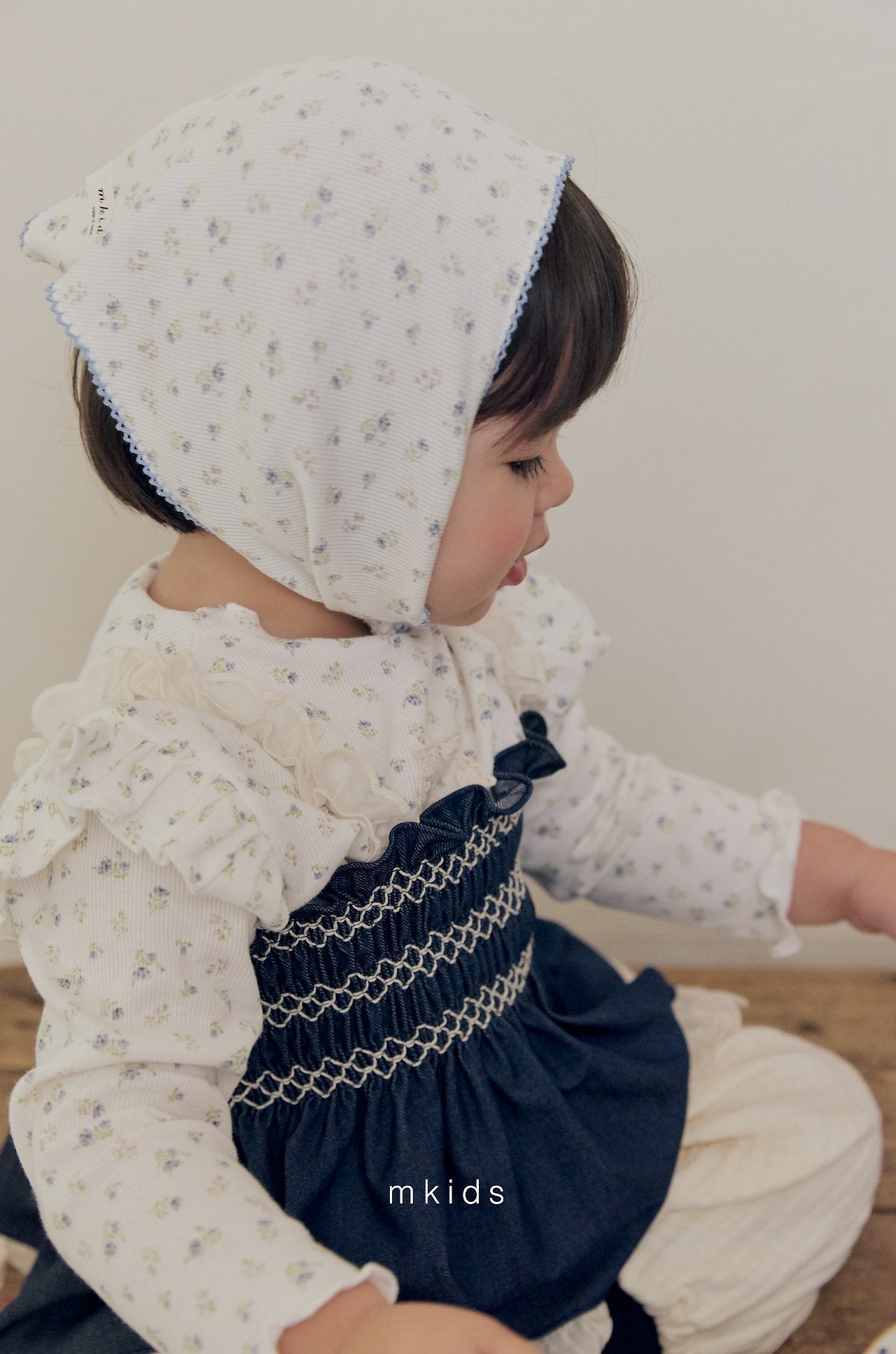［mkids］Bell smock blouse