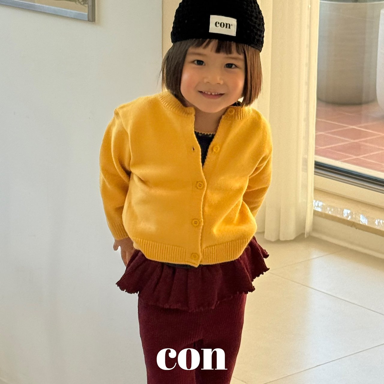 ［con］Frill flare leggings