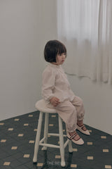 ［The beige］Dot Frill Pants