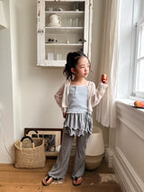 ［comma］Stripe lace camisole