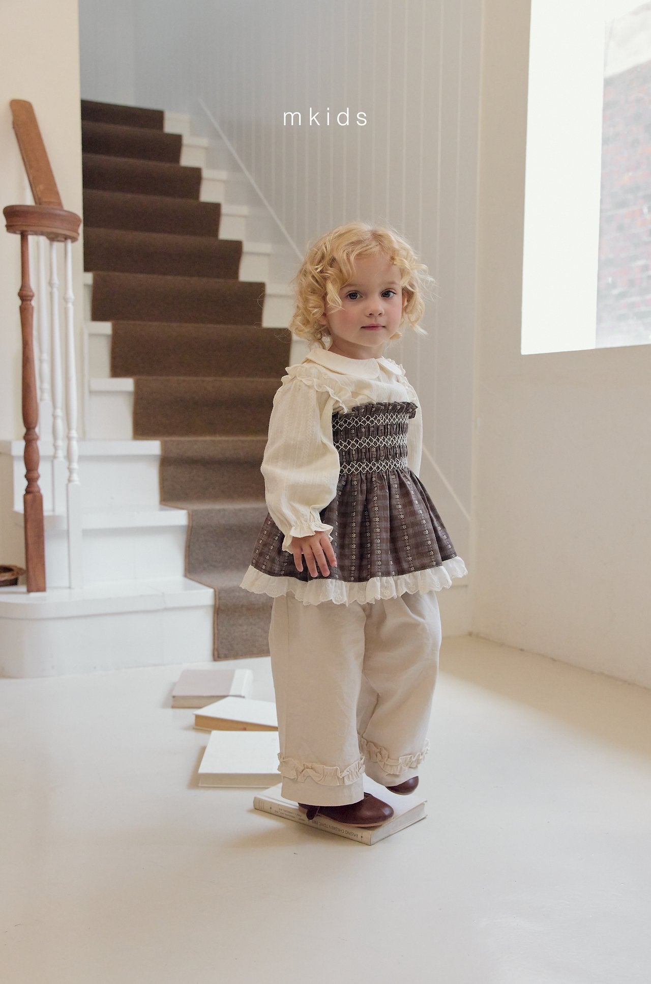 ［mkids］Bell smock blouse