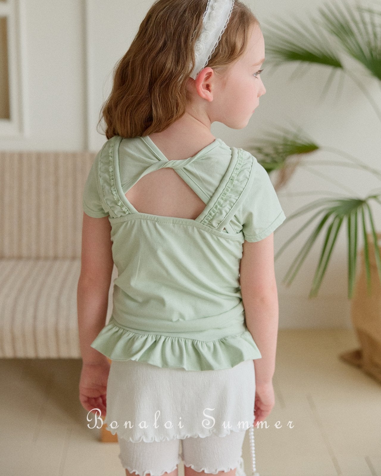 ［Bonaloi］Sweet lace sleeveless