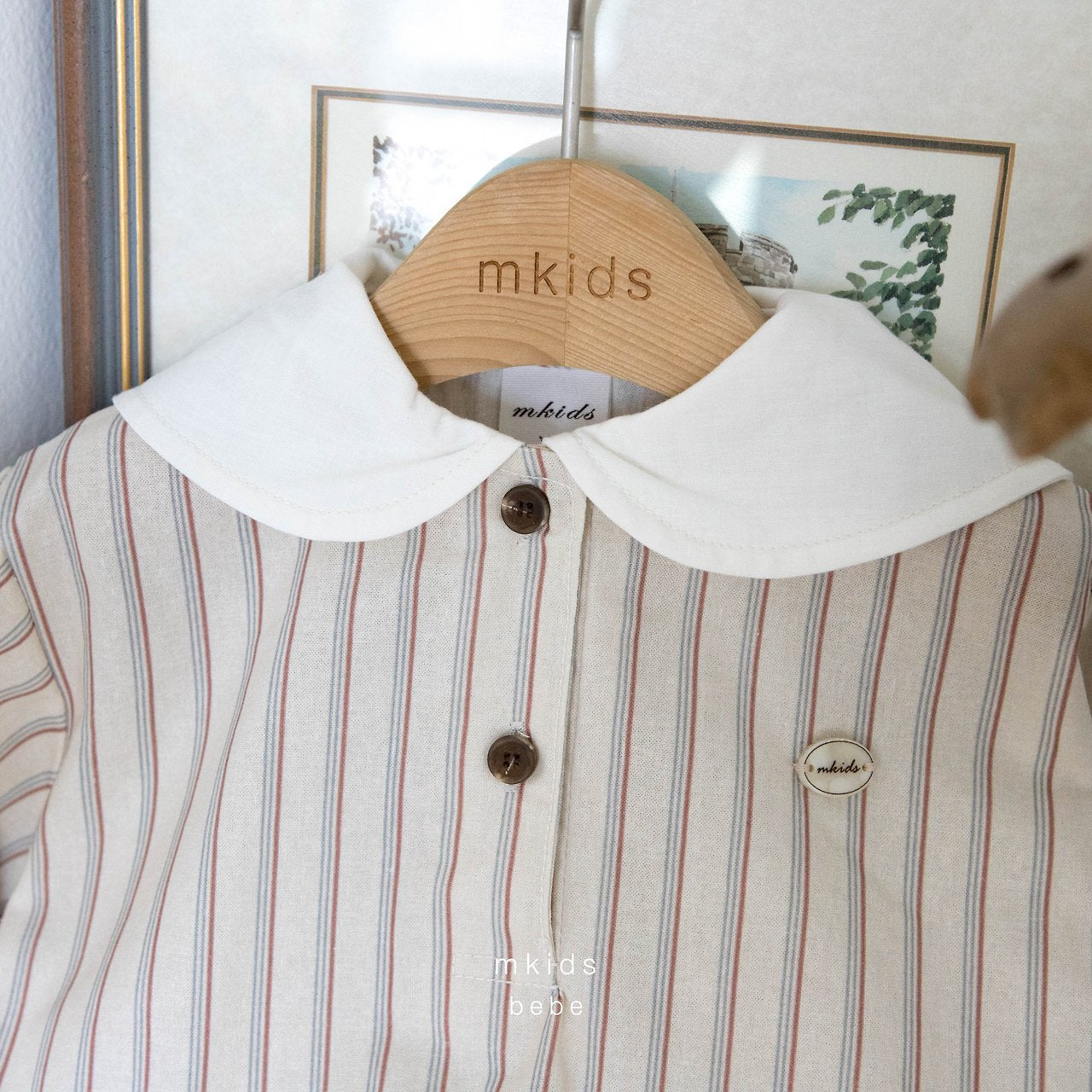 ［mkids］Almond collar rompers