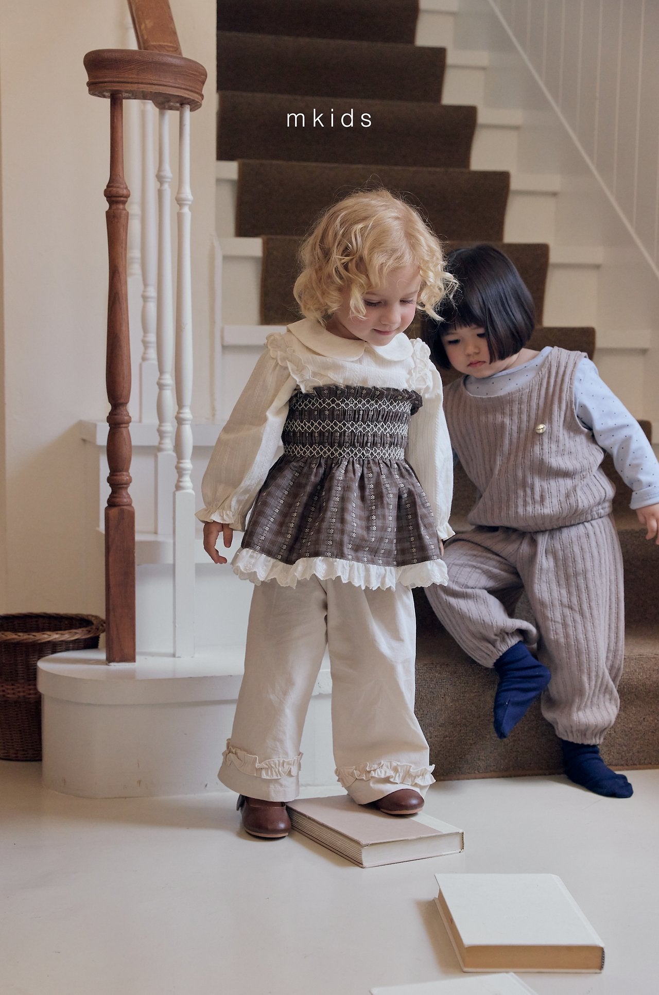 ［mkids］Bell smock blouse