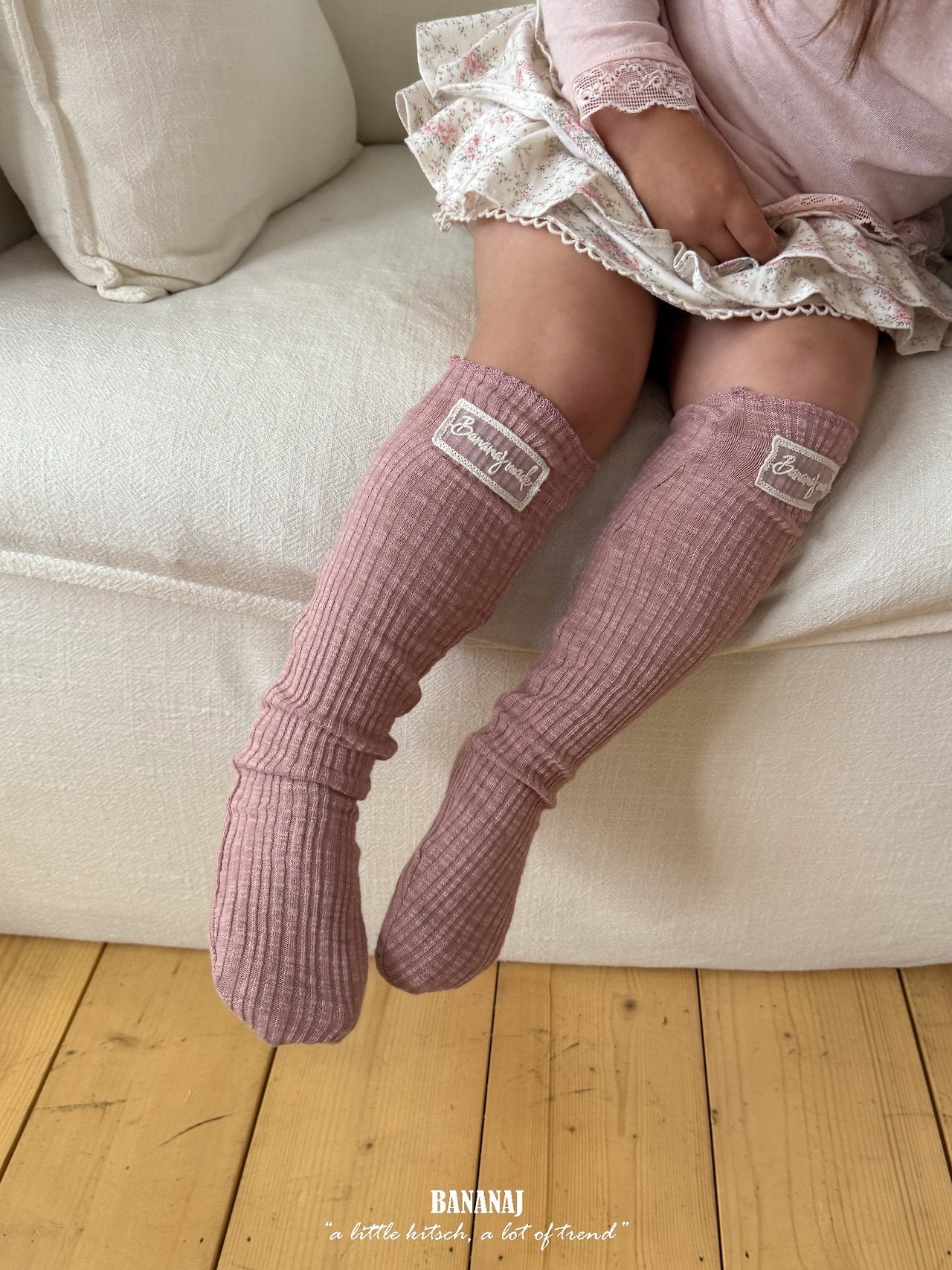 ［BANANAJ］Mellow rib socks