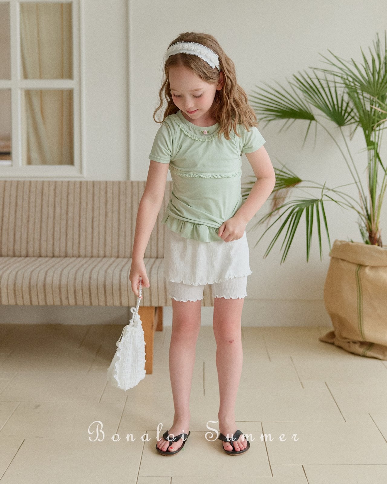 ［Bonaloi］Sweet lace sleeveless